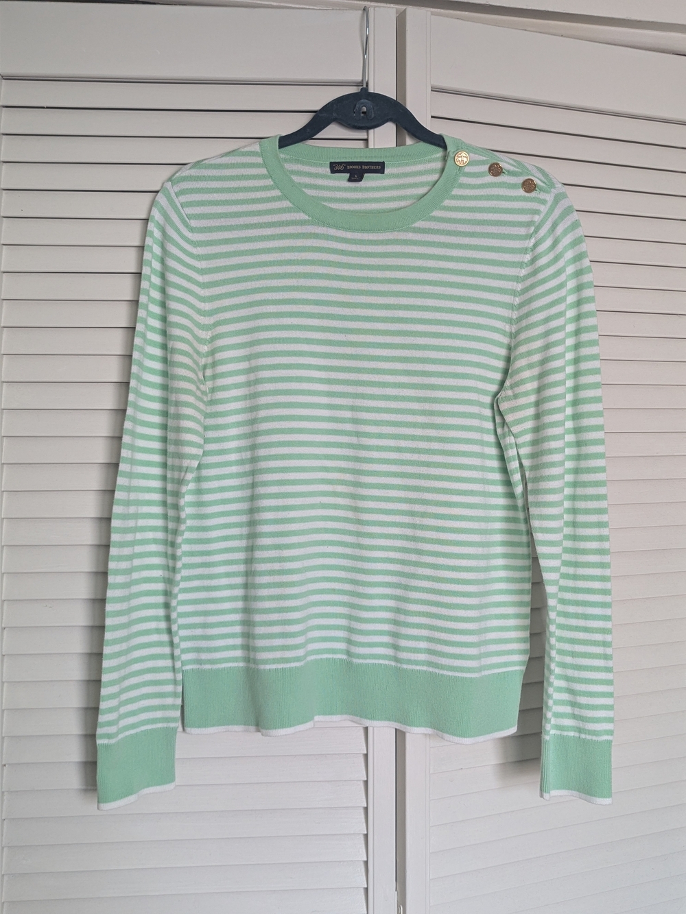 Brooks Brother's Mint Stripe Sweater